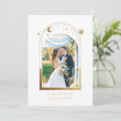 結婚式の披露宴の後ずっと神秘的で幸せに 招待状 (スタンド正面)