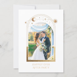 結婚式の披露宴の後ずっと神秘的で幸せに 招待状