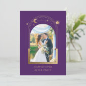 結婚式の披露宴の後ずっと神秘的で幸せに 招待状 (スタンド正面)