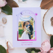 結婚式の披露宴の後ずっと神秘的で幸せに 招待状