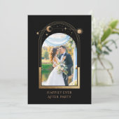 結婚式の披露宴の後ずっと神秘的で幸せに 招待状 (スタンド正面)