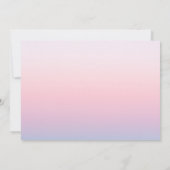 結婚式の披露宴の後ずっと神秘的で幸せに 招待状 (裏面)