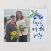 結婚式の披露宴の後カジュアルずっと幸せに インビテーションポストカード (正面)