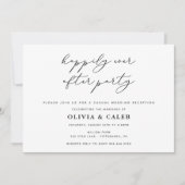 結婚式の披露宴の招待状の後ずっと幸せに 招待状 (正面)