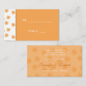 結婚式の披露宴の食事の席札 プレイスカード (正面/裏面)