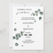 結婚式の披露宴 招待状 (正面)