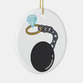 結婚式の拘束 セラミックオーナメント (右)