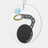 結婚式の拘束 セラミックオーナメント (左)