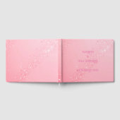 結婚式の招エレガント待のためのスパークルデザイン& ゲストブック (全面)