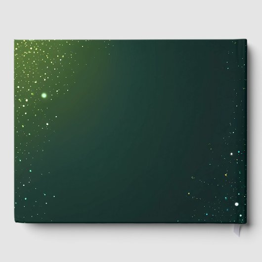 結婚式の招エレガント待のためのスパークルデザイン& ゲストブック (裏面)