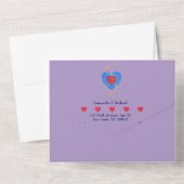 結婚式の招待で全員の恋人 オールインワン招待状 (裏面)