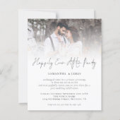 結婚式の招待の後ずっと幸せに予算写真 (正面)