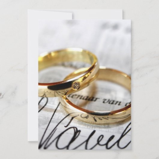 結婚式の招待または受け入れ 招待状 (正面)