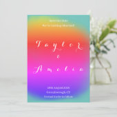 結婚式の招待カラフルを保存 セーブザデート (スタンド正面)