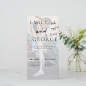 結婚式の招待テンプレート（写真あり） (スタンド正面)