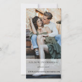 結婚式の招待テンプレート（写真あり） (裏面)