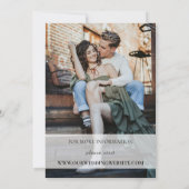 結婚式の招待テンプレート（写真あり） 招待状 (裏面)