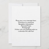 結婚式の招待ハート2面プリント 招待状 (裏面)