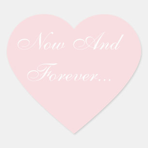 結婚式の招待ピンク淡い色の色 ハートシール