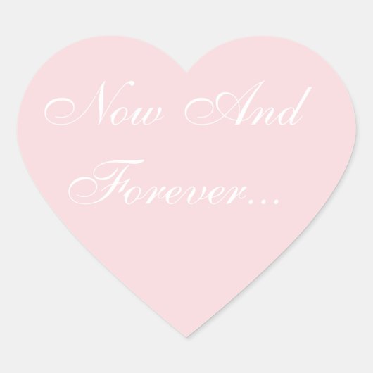 結婚式の招待ピンク淡い色の色 ハートシール (正面)