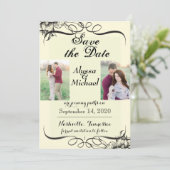結婚式の招待前カード セーブザデート (スタンド正面)