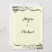 結婚式の招待前カード セーブザデート (裏面)