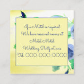 結婚式の招待情報エンクロージャカード コーリングカード (裏面)