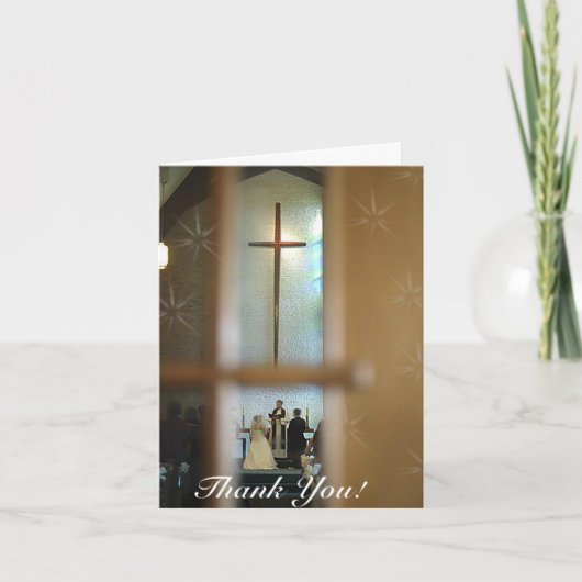 結婚式の招待状ありがとう サンキューカード (正面)