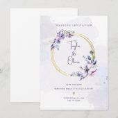 結婚式の招待状です 招待状 (正面/裏面)