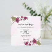 結婚式の招待状のカードデザイン ベクター 招待状 (スタンド正面)