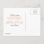 結婚式の招待状のデザイン インビテーションポストカード (裏面)