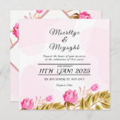 結婚式の招待状のデザイン 招待状 (正面/裏面)