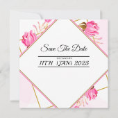 結婚式の招待状のデザイン 招待状 (裏面)