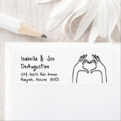 結婚式の招待状の返信先ラベル ラベル (インサイチュ)