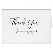 結婚式の招待状は私達と結婚するために感謝していしています (正面横)