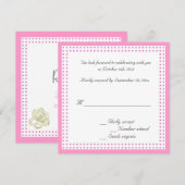 結婚式の招待状への返信カード 招待状 (正面/裏面)