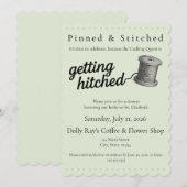 「結婚式の招待状を作ろう」手芸シャワー招待状 招待状 (正面/裏面)