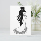 結婚式の招待状カード (スタンド正面)