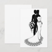 結婚式の招待状カード (正面/裏面)