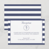 結婚式の招待状カード | 海洋のタツノオトシゴ 招待状 (正面/裏面)