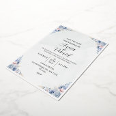 結婚式の招待状カード 箔招待状 (回転した状態)