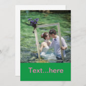 結婚式の招待状テンプレート 招待状 (正面/裏面)