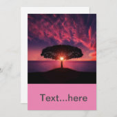 結婚式の招待状テンプレート 招待状 (正面/裏面)