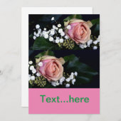 結婚式の招待状テンプレート 招待状 (正面/裏面)