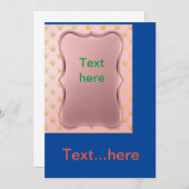 結婚式の招待状テンプレート 招待状 (正面/裏面)