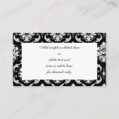 結婚式の招待状挿入カード エンクロージャーカード (裏面)