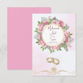 結婚式の招待状 (正面/裏面)