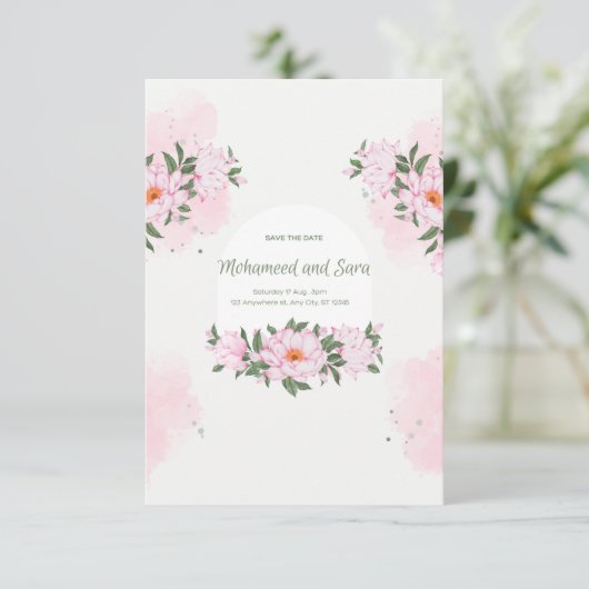 結婚式の招待状 (スタンド正面)