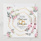 結婚式の招待状 (正面)