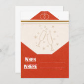 結婚式の招待状 (正面/裏面)